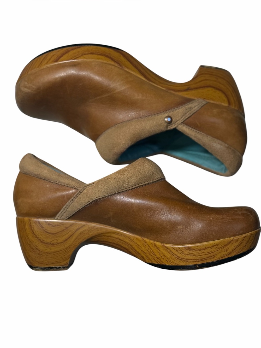 Juil Leather Copenhagen Clog Earthing Grounding brown leather sz 7